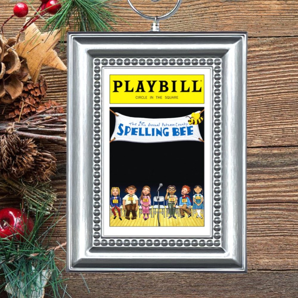 The 25th Annual Putnam County Spelling Bee Broadway Playbill Christmas Ornament